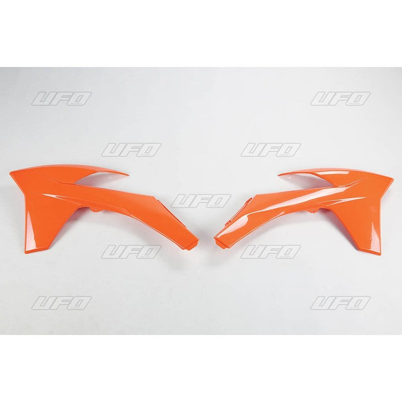 UFO Radiatordeksel KTM125-525 SX/SXF 11-12 / EXC/F 12-13 Oransje 127
