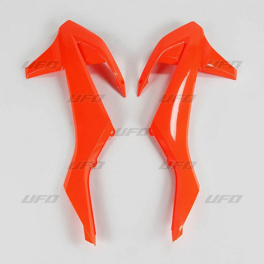 UFO Radiatordeksler KTM125-525 SX/SXF 16- EXC/EXC-F 17- Flou Oransje