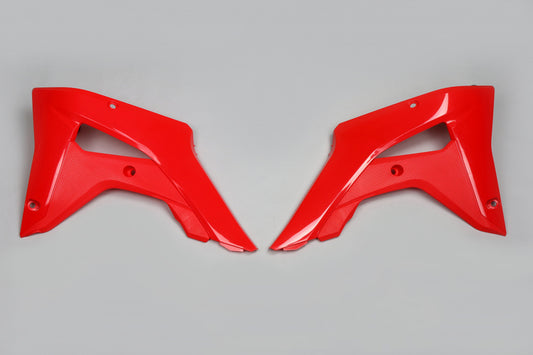UFO Radiatordeksel CRF250RX 19- , CRF450RX 2017-20 Rød 070