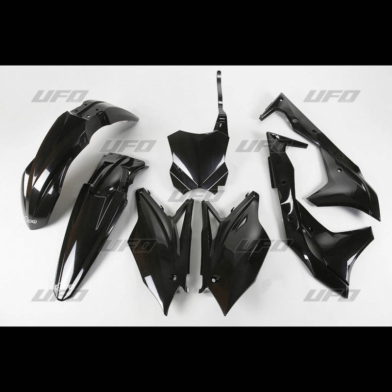 UFO Plastikksett 5-deler  KX250F 2018- Svart 001