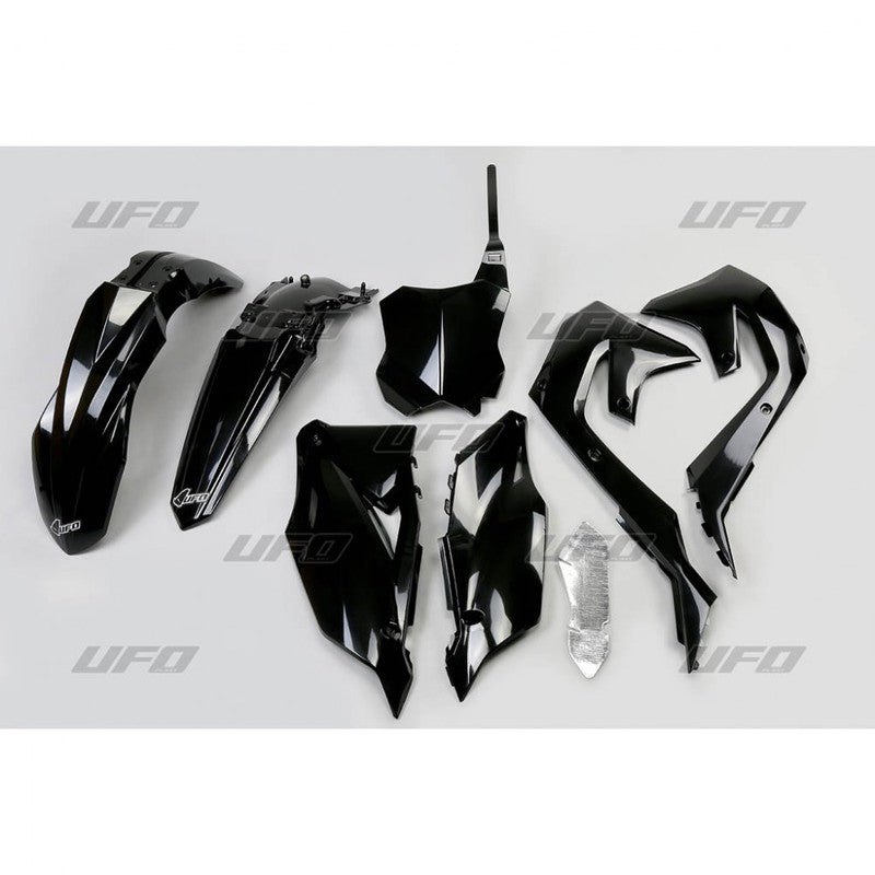 UFO Plastsett 5-deler Svart 001 KX250F 21-24 KX450F 19-23