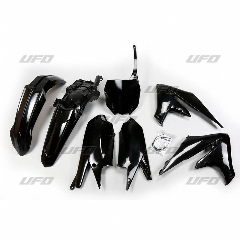 UFO Plastsett 5-deler Svart 001 YZ250F 19-23 YZ450F 18-22