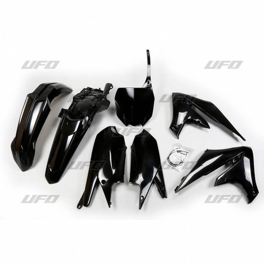 UFO Plastsett 5-deler Svart 001 YZ250F 19-23 YZ450F 18-22