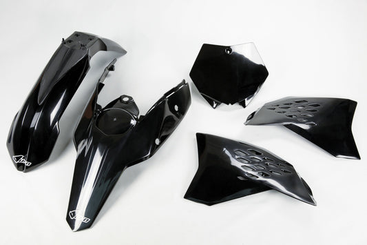 UFO Plastsett 4-deler Svart KTM SX/SXF125-525 07-08