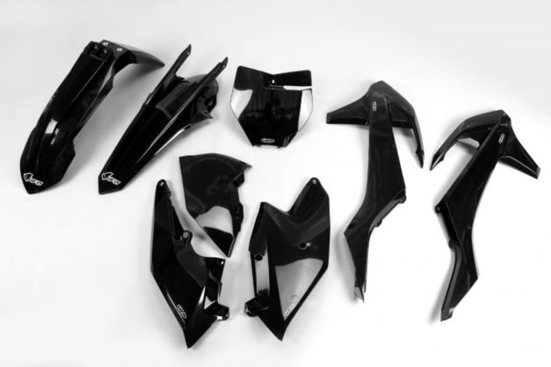 UFO Plastsett 5-deler Svart 001 KTM SX/SXF125-525 16-18 no,SX250 2016