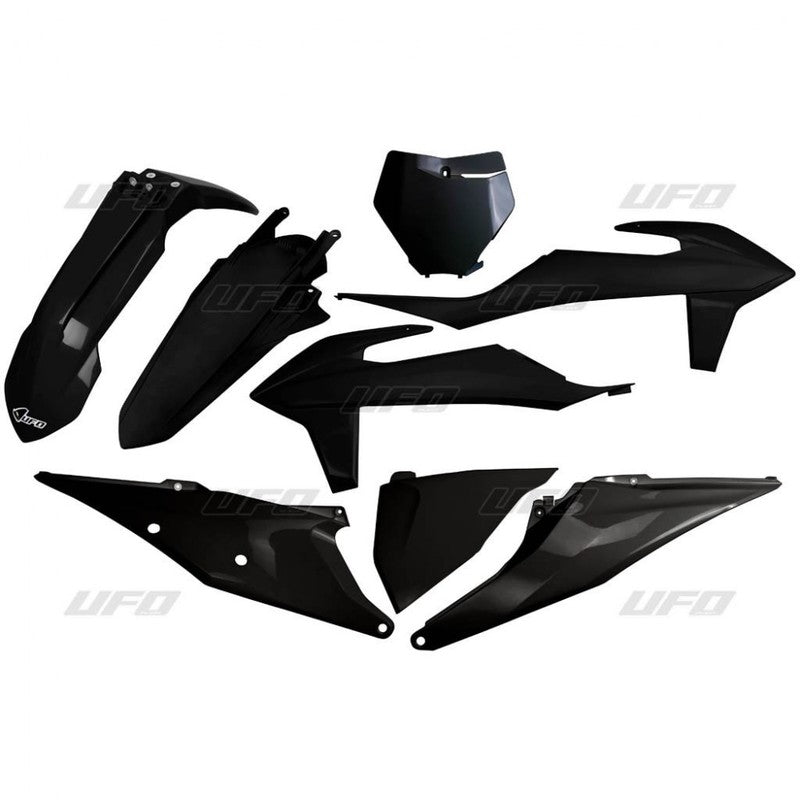 UFO Plastsett 5-deler KTM SX/SXF125-450 19- Svart 001