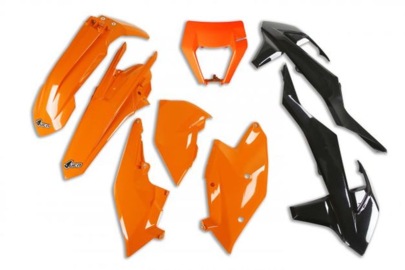 UFO Plastsett 6-deler original 999 KTM EXC/EXC-F 125-450 17 & 19