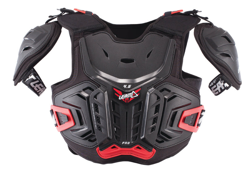 Leatt Brystbeskytter 4.5 Pro Blk/Red #Junior 134-146cm