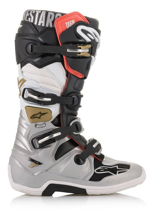 Alpinestars Boot Tech 7 Blk/Silver/Wht/Gold 40,5