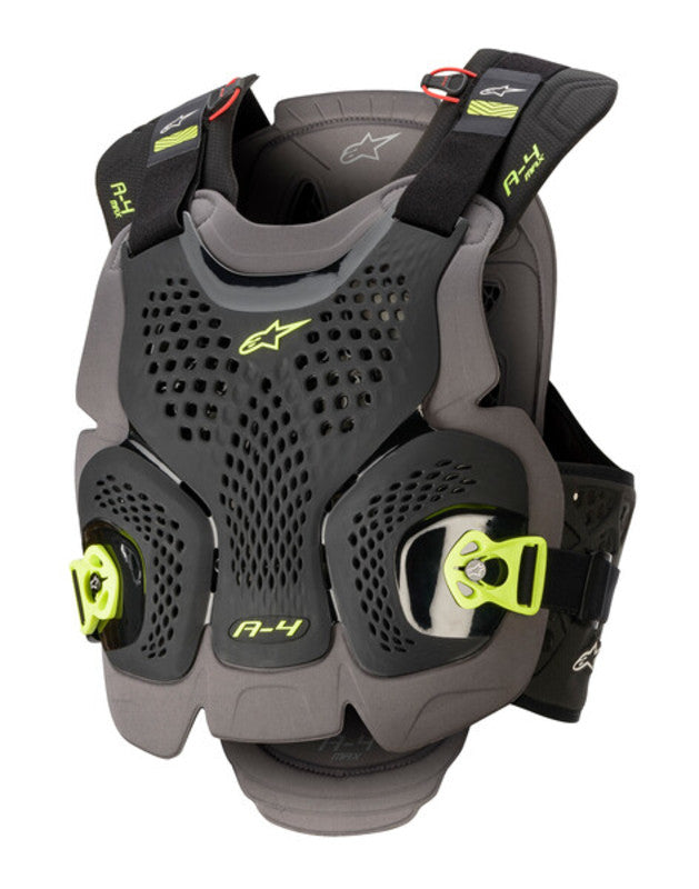 Alpinestars Beskyttelsesvest A-4 Max Black/Yellow Fluo XS/S
