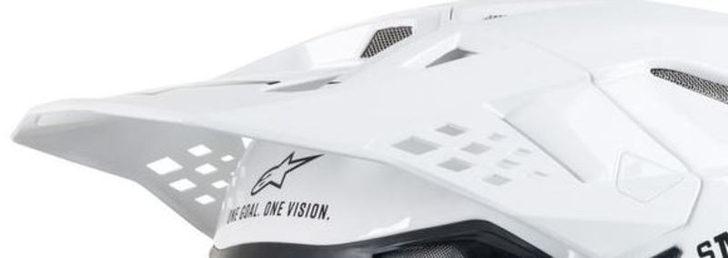 Alpinestars Visir S-M10/S-M8 - SOLID Hvit