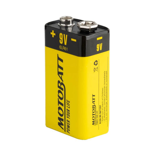 Motobatt 9v Alkalisk batteri (1 stk)