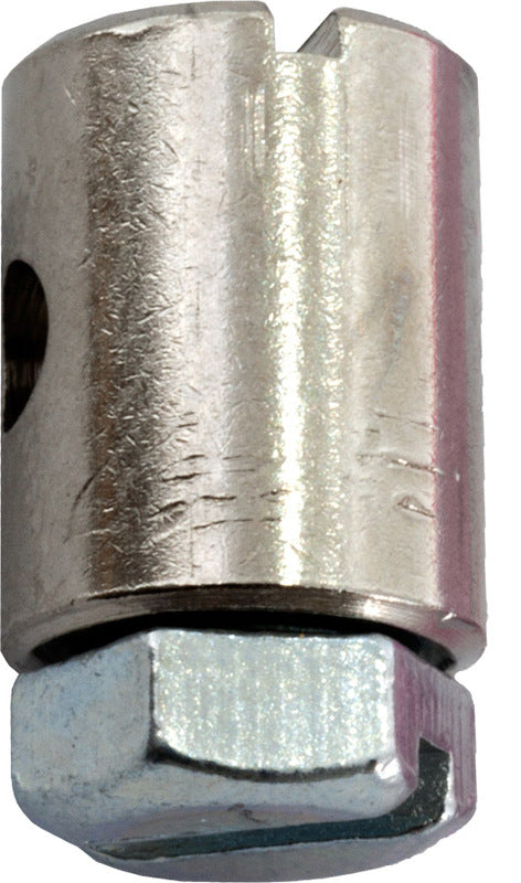 Skru fast nippel, Ø 7,0mm , lengde 9,0mm , tråd Ø 2,5mm , (10 stk)
