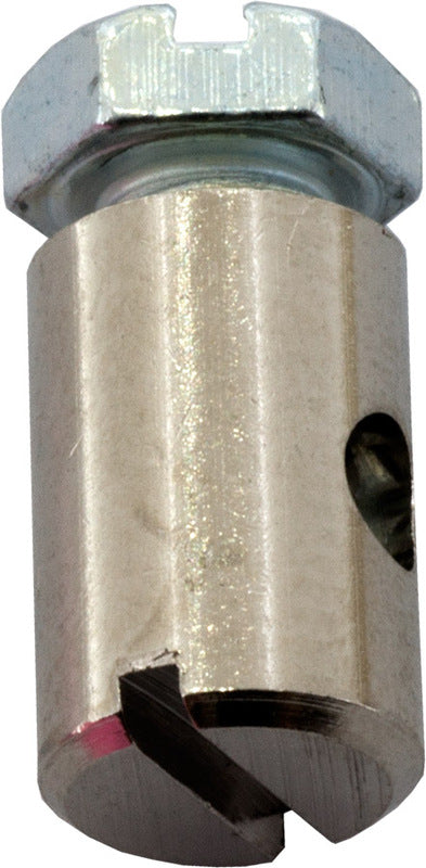 Skru fast nippel, Ø 6,0mm , lengde 9,0mm , tråd Ø 2,5mm , (10 stk)