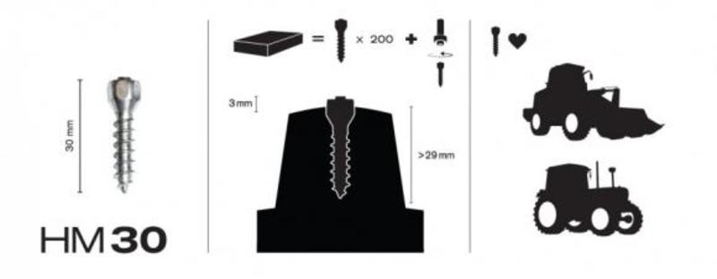 MaxiGrip Studs 150pcs. 30mm Inc installation tool
