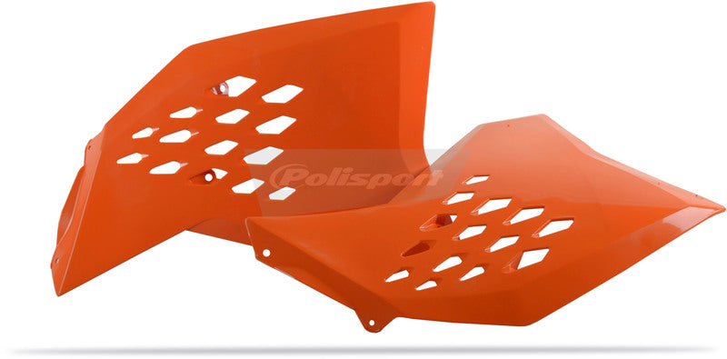 Polisport radiator scoop SX 07-10, EXC 08-11, oransje (6)