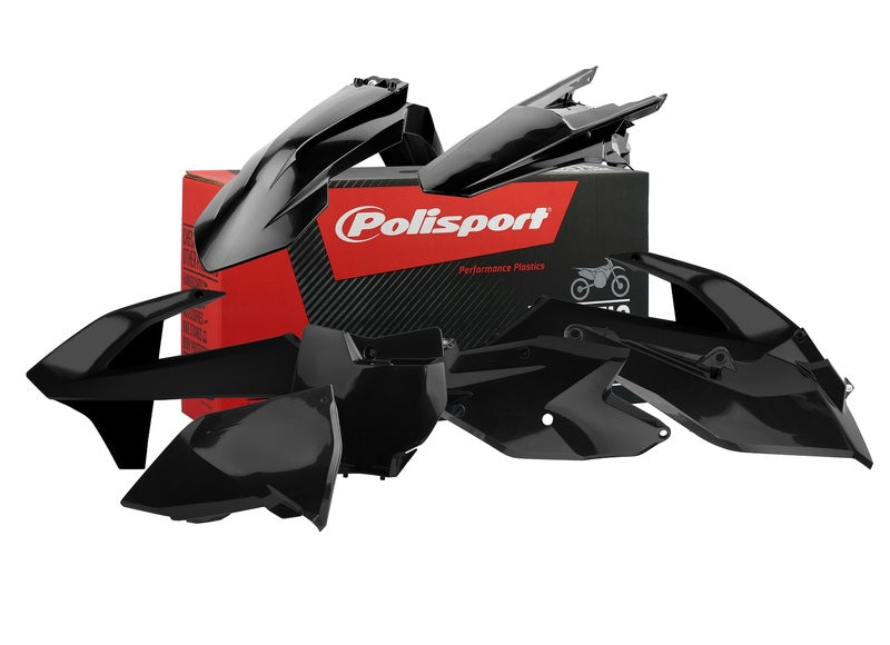 Polisport plastsett SX/SXF 16-18 Svart (1)