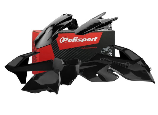 Polisport plastsett SX/SXF 16-18 Svart (1)