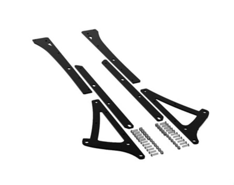 ITEK Skinneforsterkere pulverlakkert svart Arctic Cat M 2017- 162"