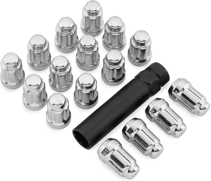 ITP Muttersett 12 x 1,25mm 60° konisk krom inkl. pipe 16 stk