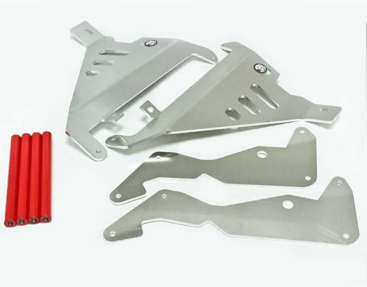 AXP Radiatorbeskyttere Røde spacere Honda CRF250R/CRF250RX 18-19