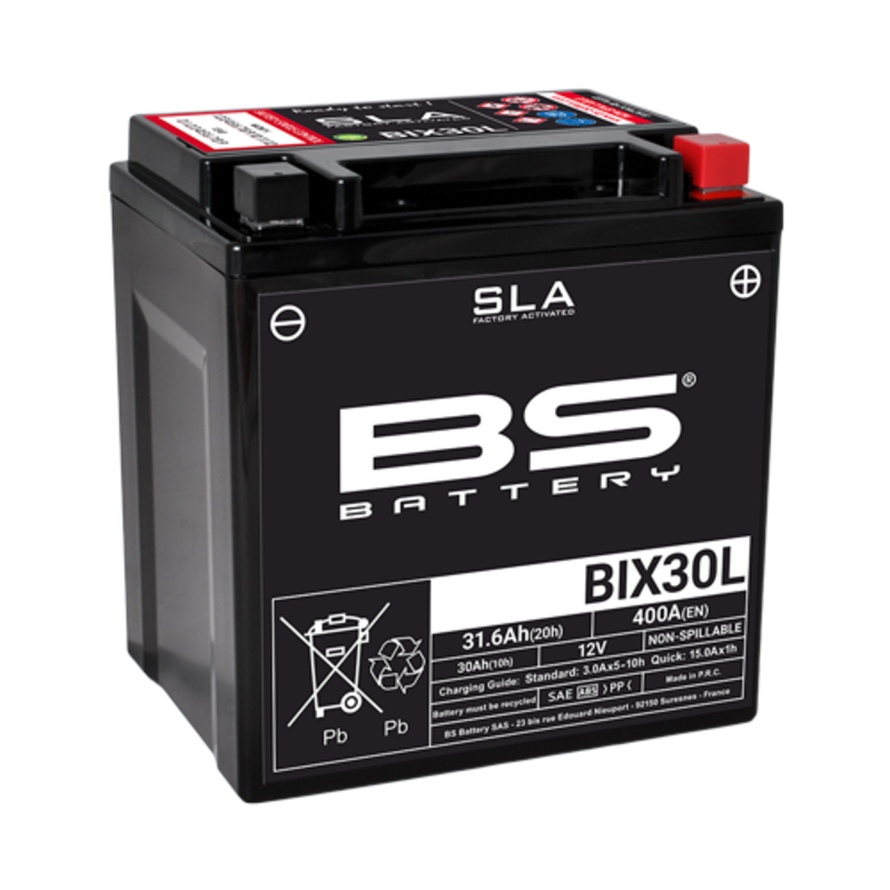 BS Battery BIX30L (FA) SLA - Forseglet og Aktivert