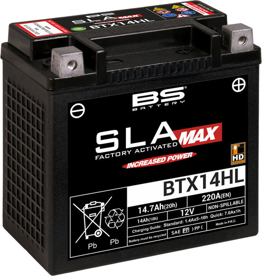 BS Batteri BTX14HL (FA) SLA MAX - Forseglet og Aktivert