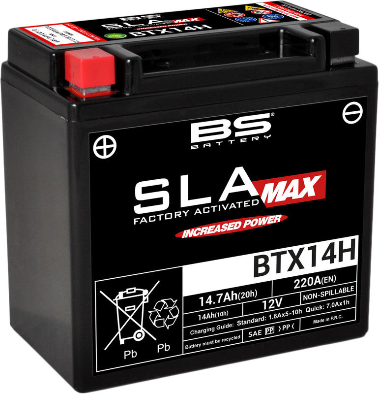 BS Batteri BTX14H (FA) SLA MAX - Forseglet og Aktivert