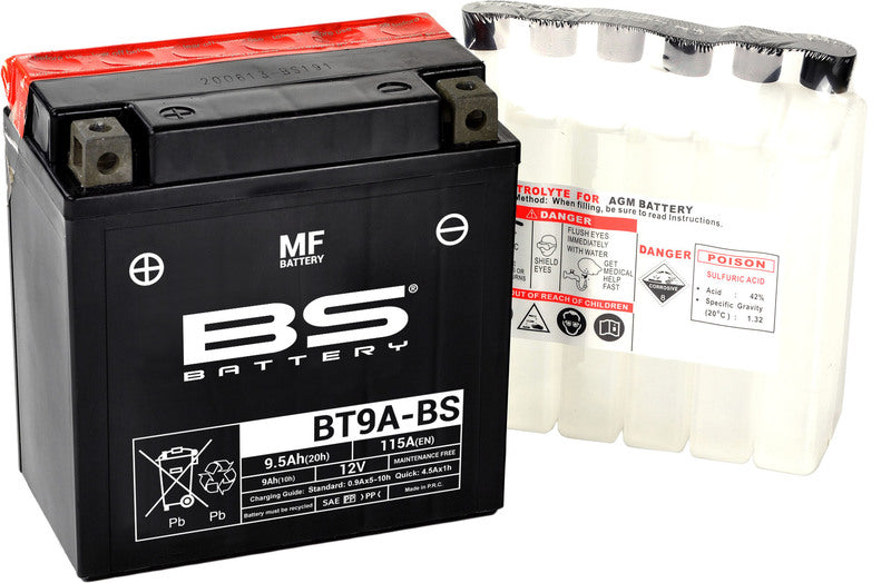 BS Battery BT9A-BS MF (cp) Vedlikeholdsfritt