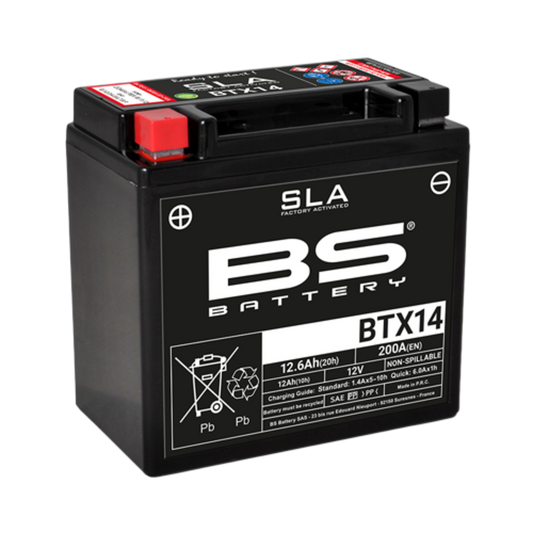 BS Battery BTX14 (FA) SLA - Forseglet og aktivert (4)