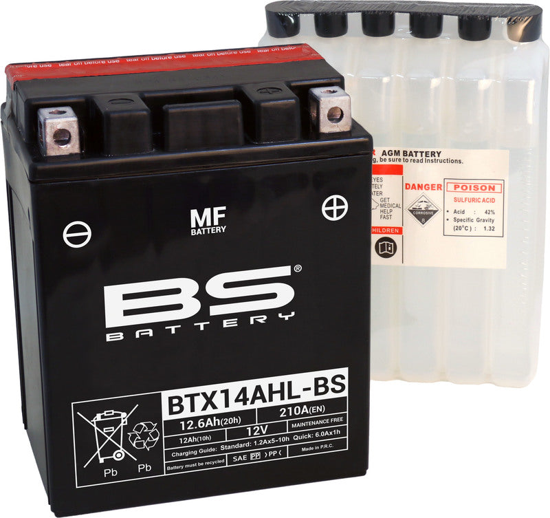 BS Batteri  BTX14AHL-BS MF (cp) Vedlikeholdsfri