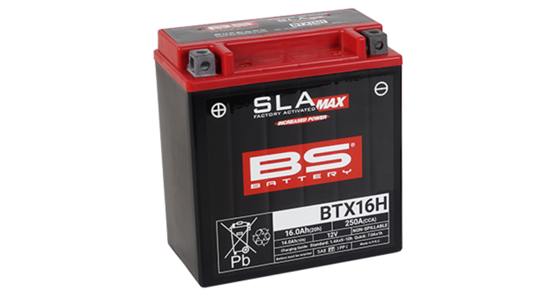 BS Batteri BTX16H (FA) SLA MAX - Forseglet og Aktivert