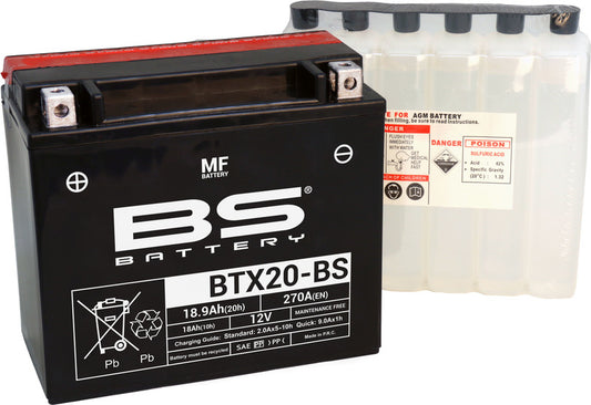 BS Battery  BTX20-BS MF (cp) Vedlikeholdsfri
