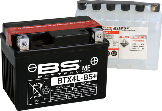 BS Battery  BTX4L-BS+ MF (cp) Vedlikeholdsfri