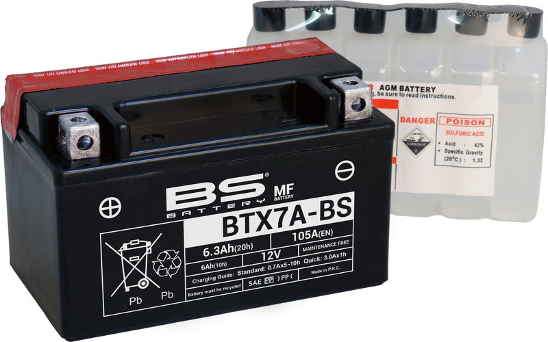 BS Battery  BTX7A-BS MF (cp) Vedlikeholdsfri