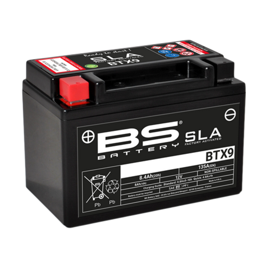 BS Battery BTX9 (FA) SLA - Forseglet og aktivert