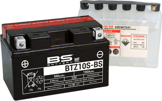 BS Battery BTZ10S-BS MF (cp) Vedlikeholdsfritt