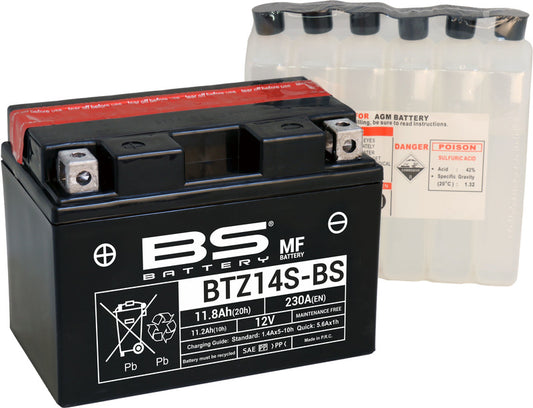 BS Battery BTZ14S-BS MF (cp) Vedlikeholdsfritt