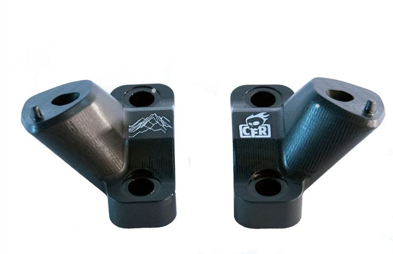 CFR Mountain stropp adapter V1 (Knucks riser) Ski-Doo Gen4, Svart