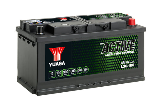 Yuasa L36-100 Active Fritidsbatteri 12V 100Ah 900A (12)