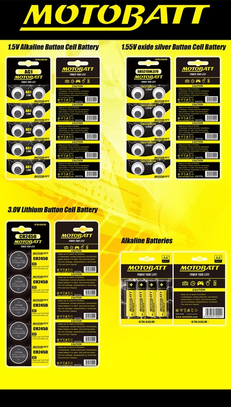 Motobatt AG4,LR626,377 1.5V Alkaline batteri (10stk)