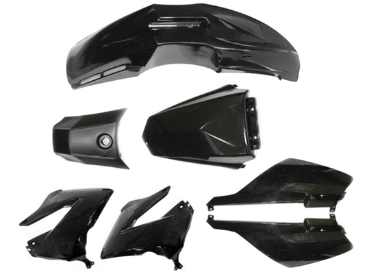 Tec-X karosserisett, svart, Derbi Senda R X-Treme 03-10, SM X-Treme 02-10