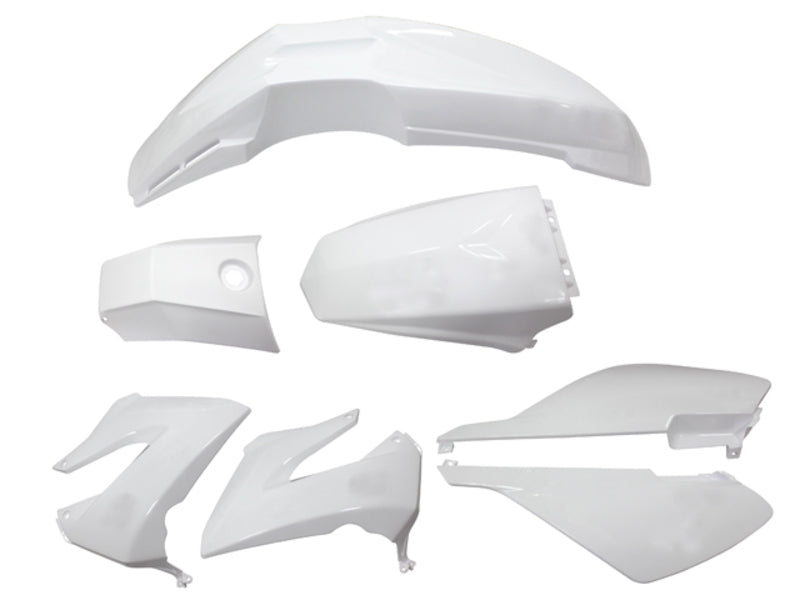 Tec-X Karosserisett, Hvit, Derbi Senda R X-Treme 03-10, SM X-Treme 02-10