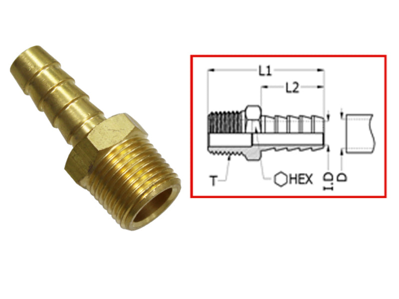 Sea-X kontakt Universal 1/4 NPT x 3/8