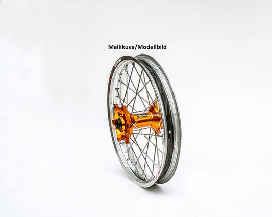  Haan wheel SX&SXF&EXC MODELS 95-16 17-5,00 SILVER RIM/ORANGE HUB