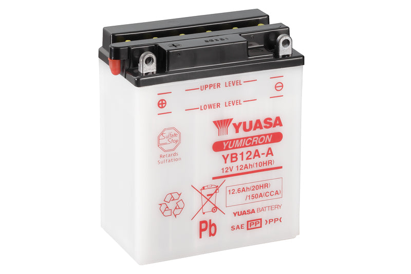 Yuasa Batteri YB12A-A (cp) med syrepakke (4)