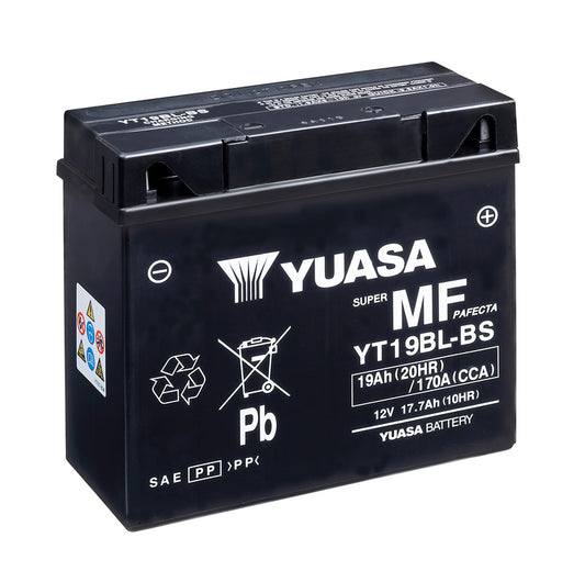 Yuasa Batteri, YT19BL-BS (cp) med syrepakke (3)