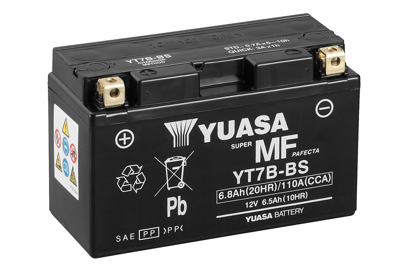 Yuasa Batteri,YT7B-BS (cp) med syrepakke (6)
