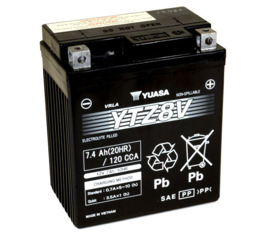Yuasa Batteri, YTZ8V (wc) fabrikkaktivert (10)
