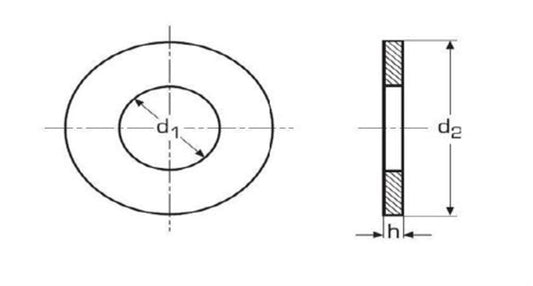 Avstandsstykke 6,4x18mm 20-pakning